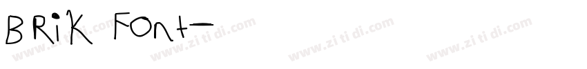 Brik Font字体转换